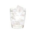 Water with ice in a glass Royalty Free Stock Photo