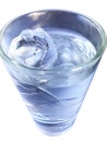 Water ice glass cool drink Royalty Free Stock Photo
