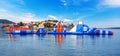 Water inflatable attraction.