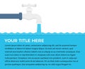 Water - Infographic Template Royalty Free Stock Photo