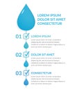 Water Infographics Royalty Free Stock Photo