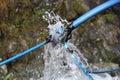 Water instalation leak Royalty Free Stock Photo