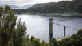 Water intake tower at strathgordon in tasmania Royalty Free Stock Photo