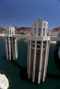 Water Intakes at the Hoover Dam Royalty Free Stock Photo