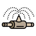 Water irrigation icon, outline style