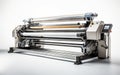 Water Jet Loom machine isolated on transparent background. Royalty Free Stock Photo