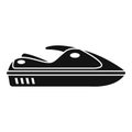 Water jet ski icon, simple style Royalty Free Stock Photo