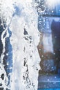 Water jets and a spray of a fountain close up Royalty Free Stock Photo