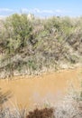 Water of Jordan river near Baptism Site Royalty Free Stock Photo