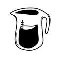 Water jug doodle vector icon. Drawing sketch illustration hand drawn line eps10 Royalty Free Stock Photo