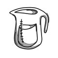 Water jug doodle vector icon. Drawing sketch illustration hand drawn line eps10 Royalty Free Stock Photo