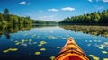 water kayak lake Royalty Free Stock Photo