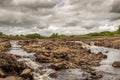 The Water of Ken river flowing through the original channel, Dalry, Scotland Royalty Free Stock Photo