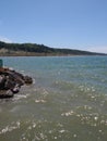 Water lake wet rocks clear pier