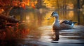 water lake duck Royalty Free Stock Photo