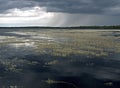 Water landscape with clouds