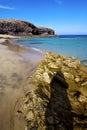 water lanzarote coastline spain pond rock beach musk an