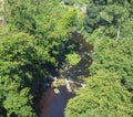 Water of Leith river in Dean village in Edinburgh Royalty Free Stock Photo