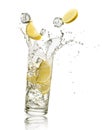 Water and lemon Royalty Free Stock Photo
