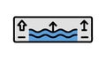 Water Level Indicator Icon for Monitoring, vector design Generative AI Royalty Free Stock Photo