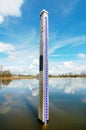 Water level measurement Royalty Free Stock Photo