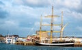 Water Level View of a Tall Ship Royalty Free Stock Photo