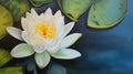 Water lily close up Royalty Free Stock Photo