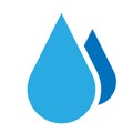 Water liquid, fluid drop, blob icon. Clear water symbol