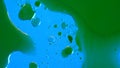Deep green colored water with ink and oil blue matte beautiful texture, abstract background wallpaper. Royalty Free Stock Photo