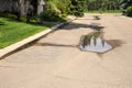 Water Loss with Sprinkler Irrigation Royalty Free Stock Photo