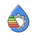 water management efficient color icon vector illustration