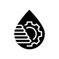 water management efficient glyph icon vector illustration