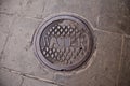 Water manhole cover in New Orleans