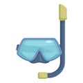 Water mask icon cartoon vector. Scuba dive Royalty Free Stock Photo