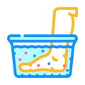 water massage color icon vector illustration
