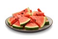 Water melon slices. Royalty Free Stock Photo