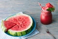 Water melon smoothie Royalty Free Stock Photo