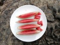 Water Melon in Summer for thirst quench, cooling body on stone background