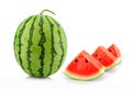 Water melon on white background Royalty Free Stock Photo