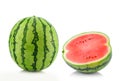 Water melon on white background Royalty Free Stock Photo