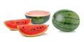 Water melon on white background Royalty Free Stock Photo