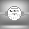 Water Meter. Devise for Measuring Water Cosumption Royalty Free Stock Photo