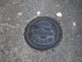 Water meter manhole.