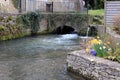 Water mill in english rural village Royalty Free Stock Photo