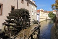 Water Mill in Prague Royalty Free Stock Photo