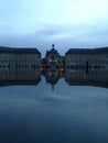 Water miror and building in france