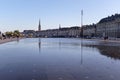 Water Mirror - Place de la Bourse - Bordeaux Royalty Free Stock Photo