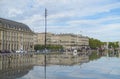 Water Mirror square in Bordeaux, France Royalty Free Stock Photo