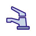 Water mixer icon vector. Isolated contour symbol illustration Royalty Free Stock Photo