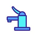 Water mixer icon vector. Isolated contour symbol illustration Royalty Free Stock Photo